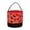 Red, variant on Canvas Halloween Themed Candy Basket Storage Bin with Handle for Treat Collection and Decorative Organization Use