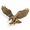 Golden Little Eagle, variant on Eagle Decor Outdoor Wall Art - Cast Ironn Statue With Shield Patrimetal Hanging For Indoor & Garage【eagles Decor】