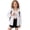 White, variant on Spazoro Toddler Girls UPF 50  Sun Protection Jacket, Lightweight Breathable Hooded Zip Up Quick Dry Fashion Clothes for Outdoor Blue Size 4