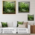 thumbnail image 4 of Designart "Herbal Pottery Delights IV" Floral Framed Wall Art Decor - Traditional Green Herbs Living Room Framed Canvas Art, 4 of 6