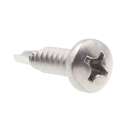 

Prime-Line 9030553 Sheet Metal Screws Self-Drilling Pan Head Phillips Drive #14 X 1 in Grade 410 Stainless Steel 25-Pack