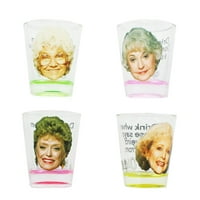 Golden Girls Shot Glasses Set of 4 by Just Funky