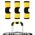 thumbnail image 1 of Uxcell Funda de Mango de Equipaje 3 Pcs Identificadores de Equipaje de Neopreno Diseño Hueco Amarillo 5.9 pulgadas Cubierta de Mango de Agarre Cómodo, 1 of 7