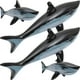 thumbnail image 4 of BRIGHTFUFU 4 piezas de tiburones flotantes Playthings inflables tiburones tiburones, 4 of 7