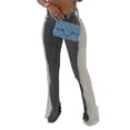 thumbnail image 1 of Ropa de mujer otoño e invierno elástico degradado color a juego micro-lift cadera sexy jeans, 1 of 4