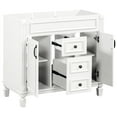 thumbnail image 4 of M optimized 35" Bathroom Vanity Cabinet Freestanding Storage Vanity with 2 Door, 2 Drawer, 35.1" x 18.1" x 33", Not Including Top Sink, 4 of 8