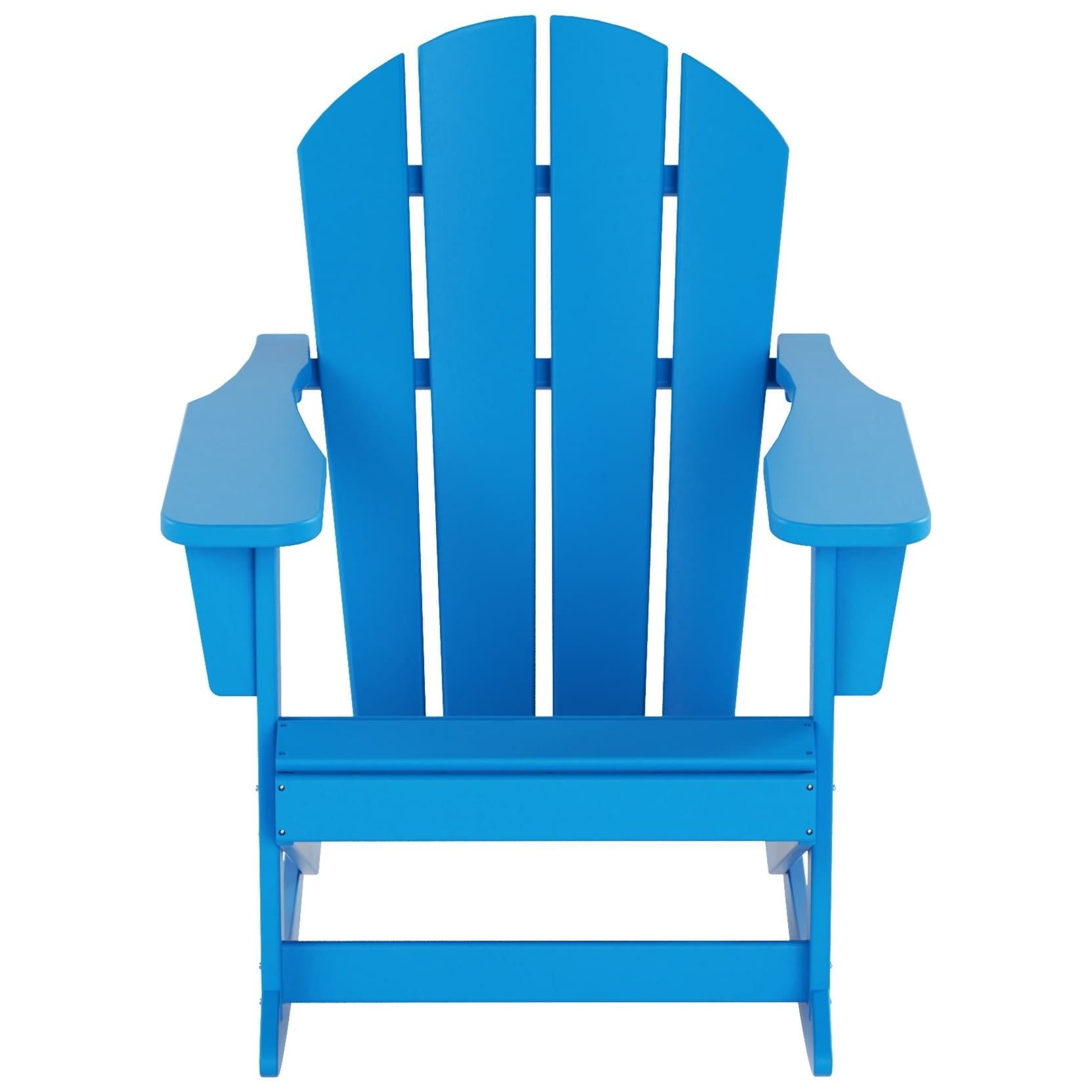 Polytrends  Laguna Hdpe All Weather Outdoor Patio Rocking Chair Pacific Blue