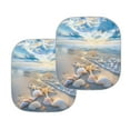thumbnail image 2 of Yuyamidu Beach Car Window Sun Shades Shell Car Sunshades for Windshield 2 Pieces Starfish Automotive Windshield Cover Accessories for Van Sedan Truck Keep Your Vehicle Cool, 2 of 5