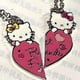 thumbnail image 4 of Collar de Hello Kitty para pareja, colgante de Metal con dibujos animados de Anime, estilo de pareja, regalo de cumpleaños y Navidad, 4 of 4
