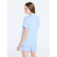 thumbnail image 4 of Joyspun Women’s Sleep Ribbed Modal Notch Top and Shorts Set, 2-Piece, Size XS-XL, 2X-3X, 4 of 6