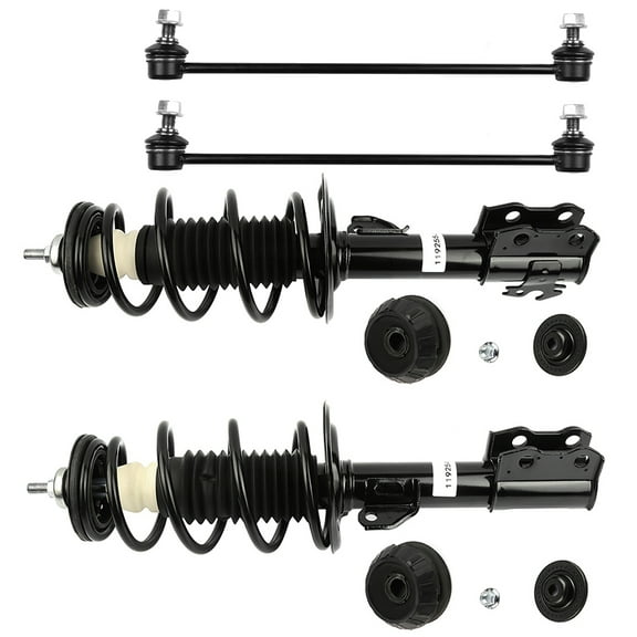 SCITOO Front Rear Struts w/Coil Springs For 2007-2012 For Toyota For Yaris 1.5L Sway Bars,3PCS 272288 K80879