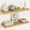 Oak - Rich Tone, variant on 12 Inch Deep Floating Shelves 24 inch Long, Thick Wall Shelves with Invisible Brackets, for Bedroom Bathroom Living Room Kitchen Office, Rustic Farmhouse Decor, 23.6x12x1.5 Set of 2, Oak