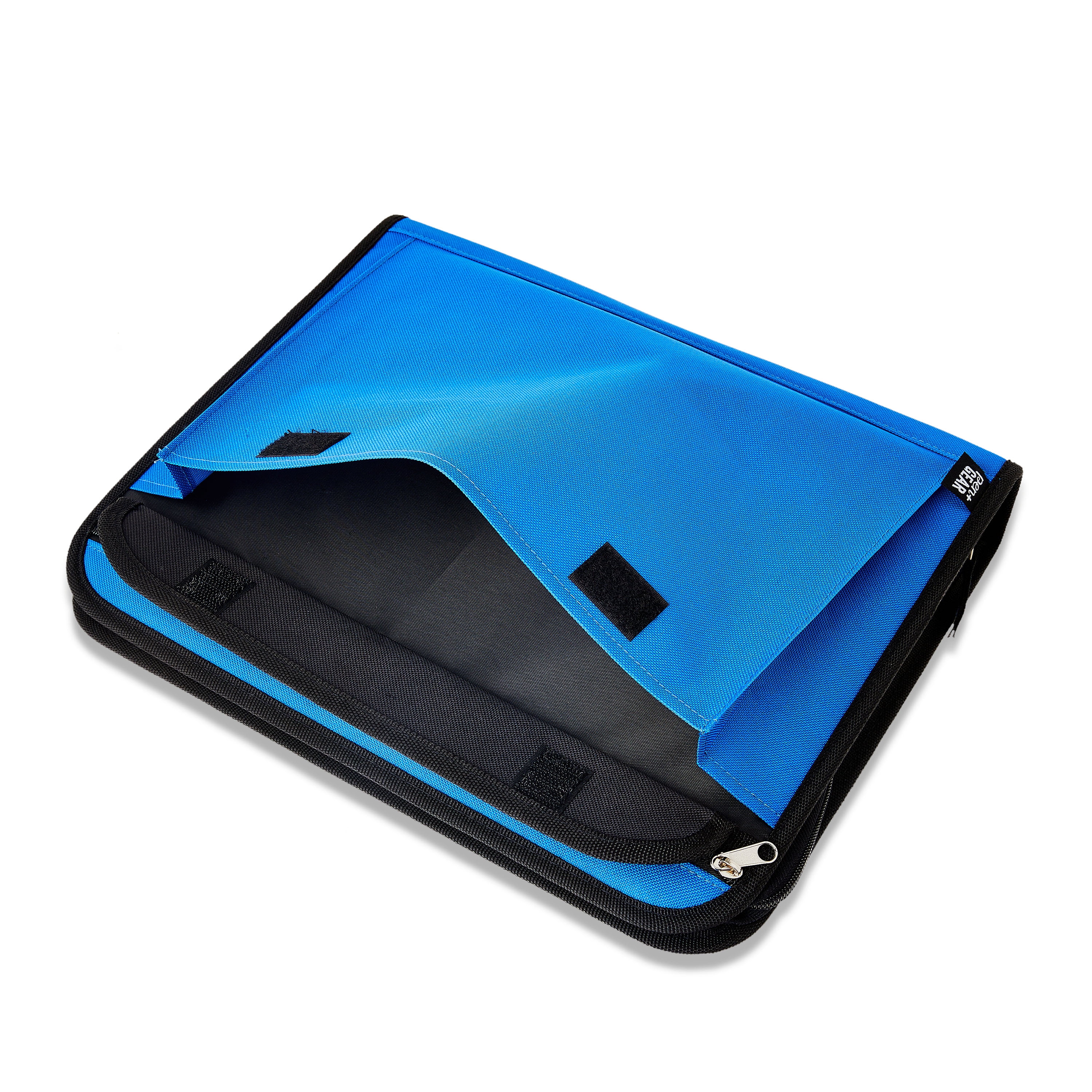 Pen+Gear Pocket Zipper Binder, 1.5”, Round Ring, 11.75” x 2” x 14” , Blue