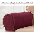 thumbnail image 3 of Soft Stretch Armrest Covers, Stretch Armrest Covers for Chairs/Sofas, Couch Arm Covers, Furniture Protector Armchair Slipcovers for Recliner, Set of 2, Green, 3 of 7