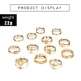 thumbnail image 4 of Anillos para mujer, regalos para mujer, anillos vintage de moda, anillo de ópalo con forma de estrella, conjunto de 13 y trece anillos., 4 of 5