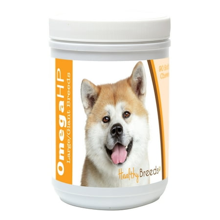 UPC: 0840235100584 | Healthy Breeds Akita Omega HP Fatty Acid Skin and Coat Support Soft Chews