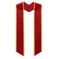 thumbnail image 1 of TOPTIE Adult Graduation Stoles 68 Inch Angled End Honor Sash Shawl of Student Class of 2026-Red with gold-One Size, 1 of 3