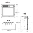 thumbnail image 2 of Canddidliike 18 Inch Electric Fireplace Insert with Log and Remote Control, Electric Fireplace Insert, Recessed & Freestanding, 2 of 11