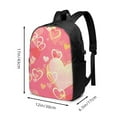 thumbnail image 4 of YFYANG 17" Laptop Backpack, Pink Romantic Love Fashion Travel Work Backpack with USB and Headphone Cable Interface for Men and Women, 4 of 8