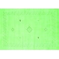thumbnail image 1 of Ahgly Company Indoor Rectangle Solid Green Modern Area Rugs, 7' x 9', 1 of 1