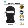 thumbnail image 4 of Deago Winter Windproof Fleece Ski Mask Balaclava Headwear Motorcycle Thermal Face Mask Bandanas (Black), 4 of 9