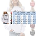 thumbnail image 2 of WEAIXIMIUNG Sweatshirts Courts pour Femmes Manches Courtes Automne Hiver Décontracté Confortable Lettre Col Rond Mode Manches Longues, 2 of 3