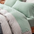 thumbnail image 4 of Pure Era Flat Sheet/Top Sheet Only 100% Jersey Cotton Super Soft Breathable(1-Pack,King,Sage Green), 4 of 6