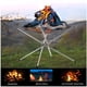 thumbnail image 2 of Camping Campfire Fire Rack Patio trasero Calefacción Malla Fire Pit Rack Estufas de leña plegable Ra Abanopi Parrilla de la hoguera, 2 of 5