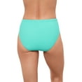 thumbnail image 3 of Aqua Green, Women's Mid Rise Brief, Midori Blue, Medium, 3 of 4