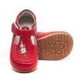 thumbnail image 3 of Toddler Girls Cute Flower T-strap Sandals, Children's Lightweight Anti-skid Soft Sole Mary Jane Flats, 3 of 4
