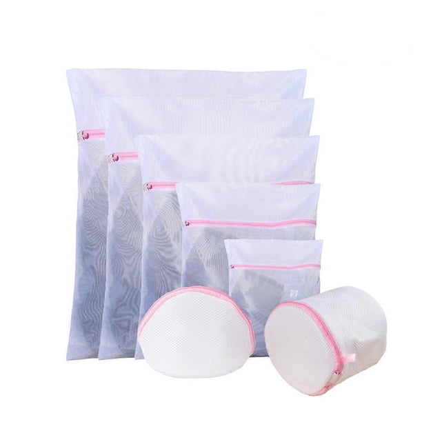 Mesh Laundry Bags For Laundry 7Pcs Travel Washing Bags With Zipper Clothes Protection Approx 30x23x0.5cm