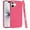 Hot Pink, variant on XPM for Apple iPhone 17 Hybrid Armor Shockproof, Durable Bumper Rubber Gummy Gel Slick Hard PC Silicone TPU Phone Case Cover (Red)