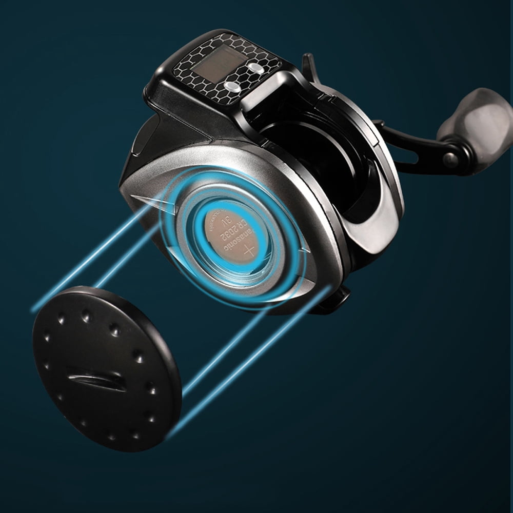 Power Fishing Reel 16+1 Ball Bearings Rechargeable Digital Display Baitcasting Reels Professional Lure Spinning Fishing Wheel
