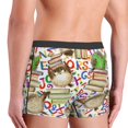 thumbnail image 6 of Salouo Owl Back To School Print Men's Boxer Briefs,Breathable Underwear Elastic Waistband Briefs for Men -Large, 6 of 8