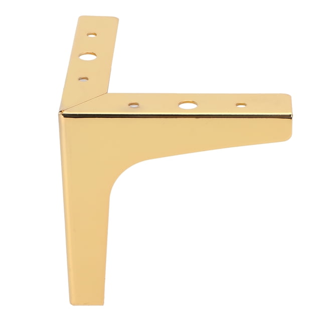 Patas para Muebles Jadeshay Patas Triangulares para Sofá Galvanizadas Color Oro