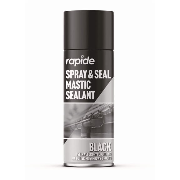 Rapide Spray & Seal Mastic Sealant Black 400ml