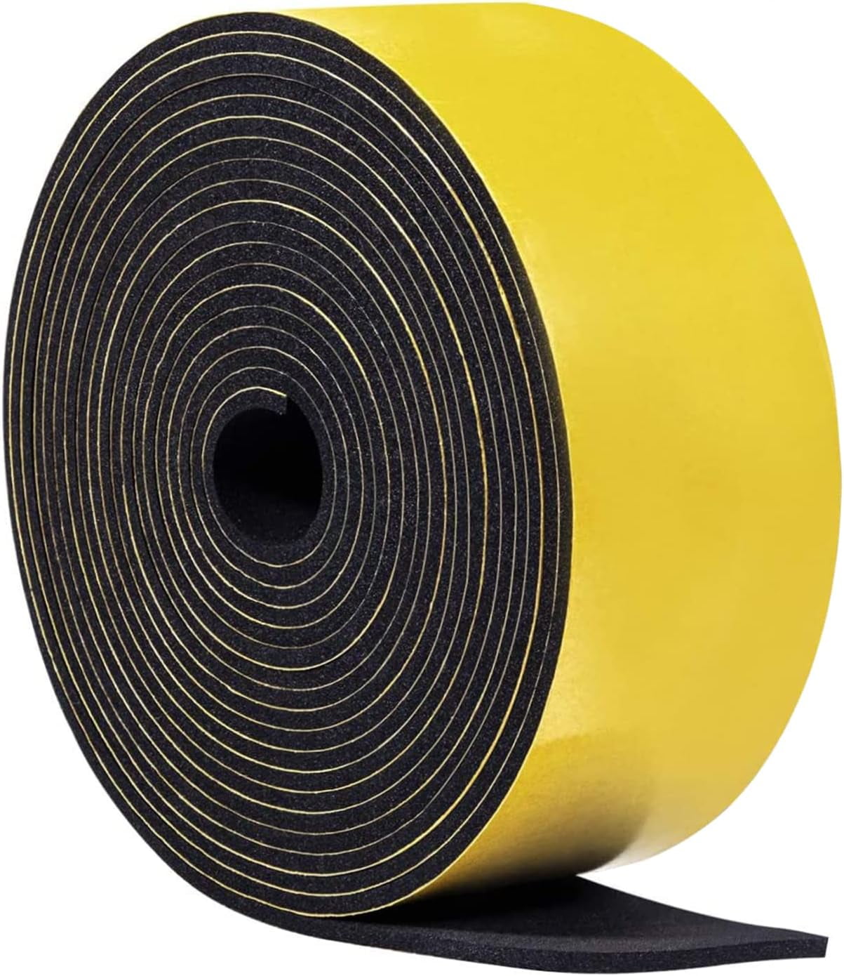 Weather Stripping for Windows 1/2 inch W x 1/4 inch T x 13 Ft Length,Foam Sealing Insulation Tape Weather Strip (Total 26 Ft Length, 2 Rolls of 13 Ft Each)
