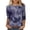 Blue, variant on Womens Cute Tops for Women Summer Casual Crew Neck Bodycon Tops - Split Hem Tulle Boho Purple M