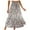 Beige, variant on EQWLJWE Womens Bohemian Floral Printed Maxi Skirt,Summer Beach Pleated Elastic High Waist A-Line Flowy Swing Long Skirt Gift Beige L