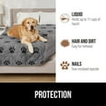 thumbnail image 6 of GORILLA GRIP Waterproof Couch Cover for Dogs, Washable Dog Sofa Cover Pet Blanket for Dogs and Cats, 52x82 Gray Black Paw, 6 of 10