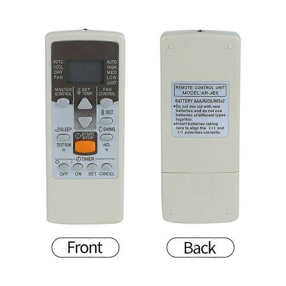 AR-JE6 For FUJITSU GENERAL AC Remote Control AR-JE4 AR-JE10 AR-JE5 AR-JE9