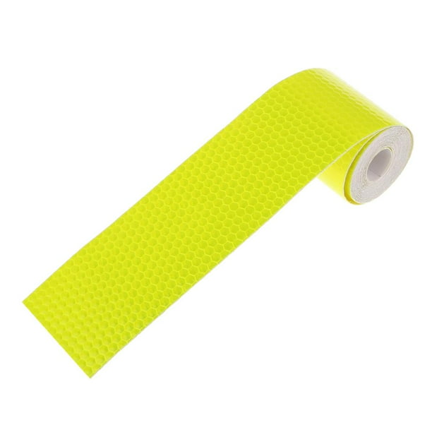Cinta de rayas reflectante de 2 pulgadas por 9 Rollo de para vehículo Amarillo Cola Cinta de visibilidad
