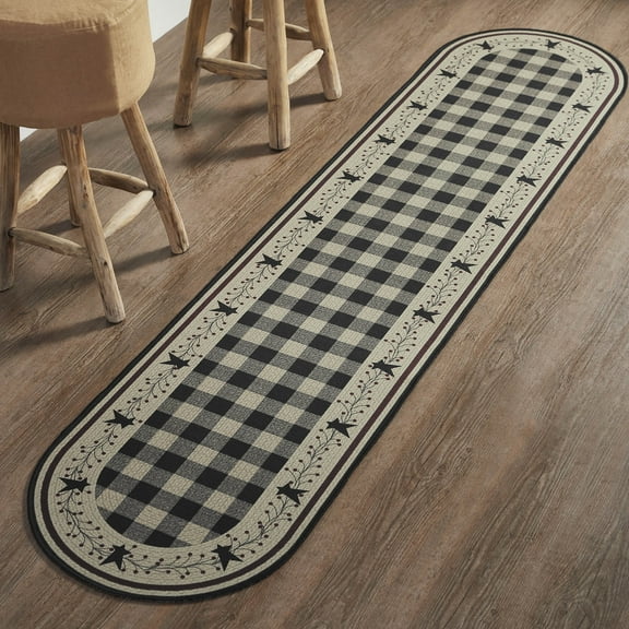 VHC Brands Pip Vinestar Indoor Rug/Runner Oval 22x96, Polyester Area Rug, Accent Rug, Floor Decor, Pip Vinestar Collection, Oval 22x96, Natural