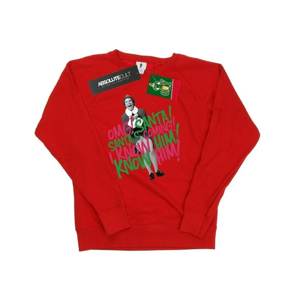 Elf Womens Santa's Coming Sweatshirt