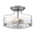 thumbnail image 1 of Hinkley Harper 3641BN-CS 3-Light 14.5" Brushed Nickel Semi-Flush Ceiling Light, 1 of 2