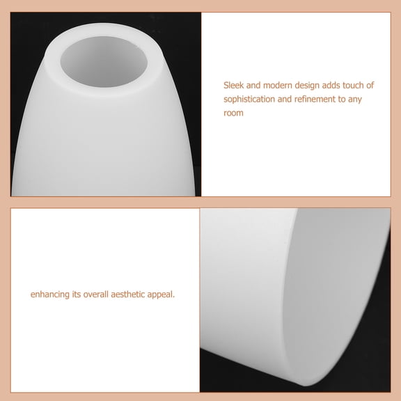 PENIKOKO 2-Pack Replacement Plastic Lamp Shade White Light Diffuser for Ceiling Fan or Light Fixture