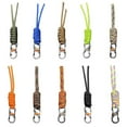 thumbnail image 3 of 10 Styles High Strength Emergency Survival Backpack Parachute Cord Paracord Keychain Lanyard 8-Word Buckle Key Ring 2, 3 of 8