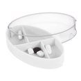 thumbnail image 2 of Unique Bargains 1 Pc 4 Grids Rotating Lid Pill Case Durable for Travel White, 2 of 6