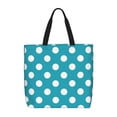 thumbnail image 1 of Balery Sky Blue And White Polka Dot Bolsa de Mano para Mujeres con Cremallera, Bolsa de Gimnasio con Compartimentos, Bolsa para Laptop, Bolsa para Trabajo, 1 of 7