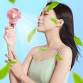thumbnail image 6 of LHNFT 3 In1 Handheld Mini Fan, 2400 mAh USB Battery Personal Fan, Cooling Fan, USB Rechargeable Small Pocket Fan, 5 Speeds Personal Small Hand Fan Personal Foldable Fan for Indoor Home Office, 6 of 8